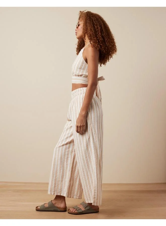 امريكان ايجل AE High-Waisted Pull-On Wide-Leg Pant