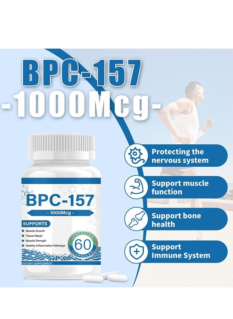 BIYODE Peptide Capsules New Protective Compound 157 Muscle  Workout Recovery for Faster Recovery and Gut Healing Non-GMO Gluten Free 1000mcg 60 Capsules  - Image 2