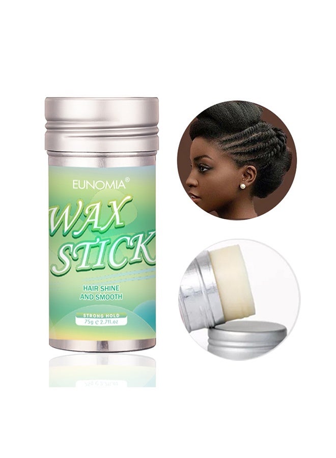 EUNOMIA Wax Stick 75g for Hair Pomade Stick Long-Lasting Styling Wax Stick Hair Wax Stick Smoothing & Slick Stick for Hair Wigs Styling Waxes for Fly Away & Edge Frizz Hair - Image 1