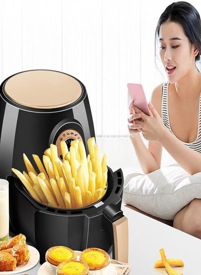 showkah Air Fryer Rapid Air Circulation System with 6.5L + 4.5L Basket, LED Display Adjustable Timer and Temperature Control Electric Oven for Healthy Oil Free Cooking Machine - Image 3