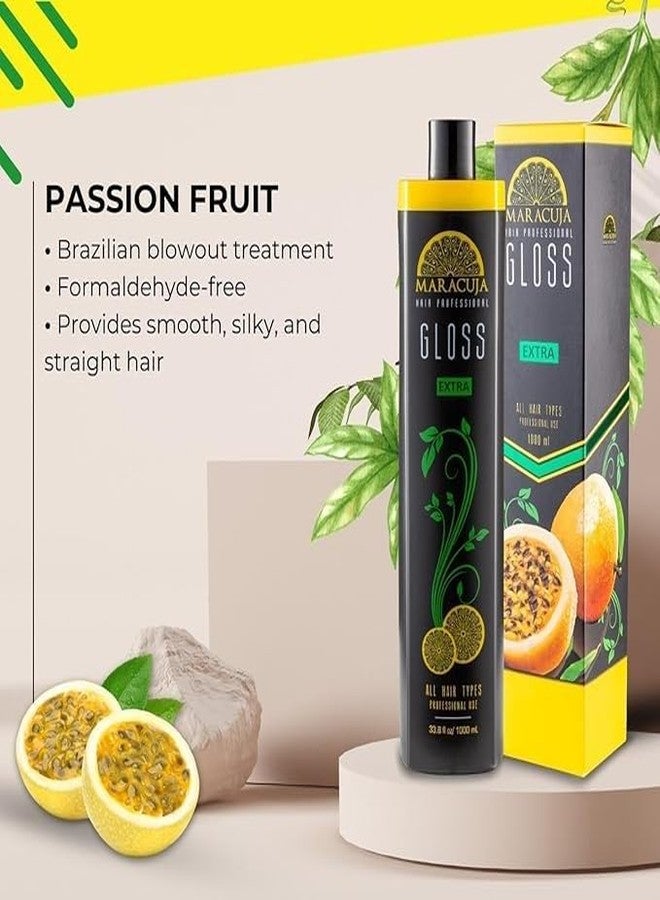 Maracuja Extra Gloss - Passion Fruit Treatment Complex Blowout - Brazilian Keratin - Formaldehyde Free - Hair Straightening. 33.8 fl oz - Image 4