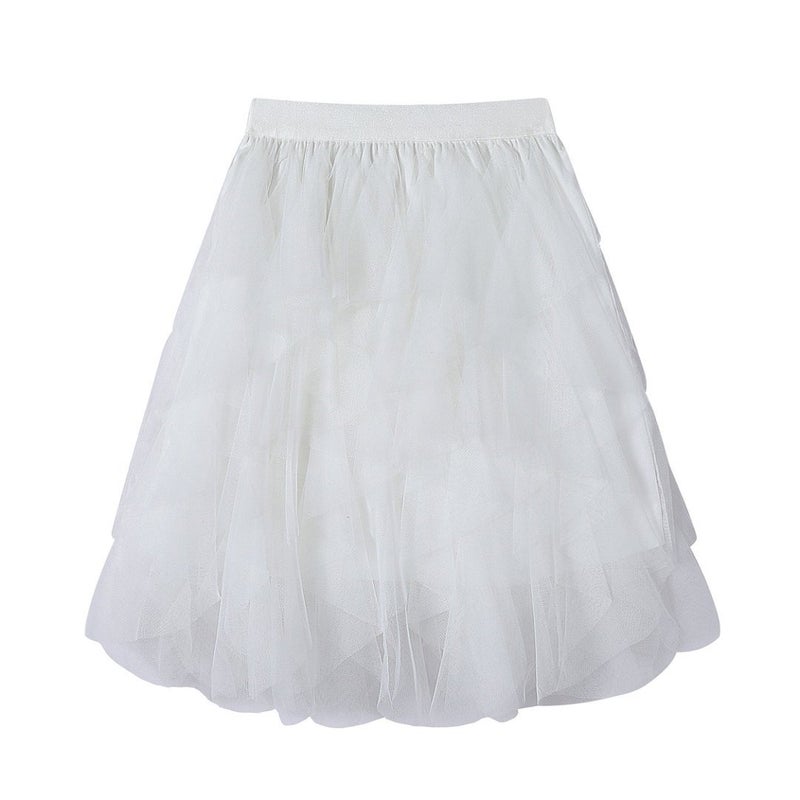 تنورة صيفية قصيرة تنورة شبكية خيالية تنورة منتفخة تنورة قصيرة للنساء مشمش - Image 5