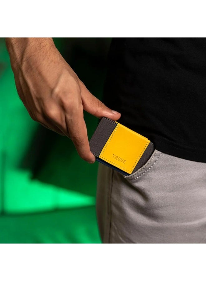 Trove Gray and yellow card holder from Trove. - Image 4