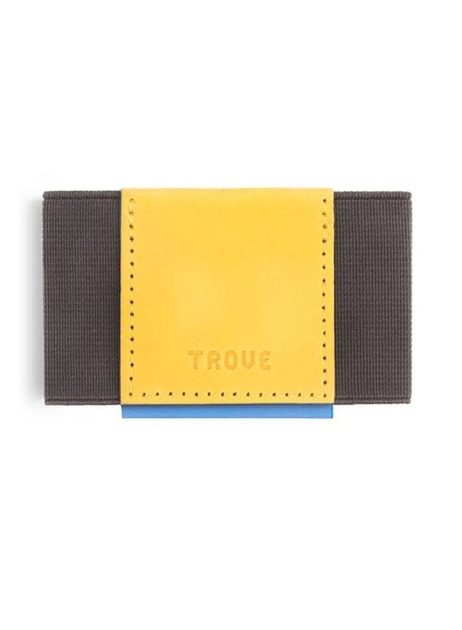 Trove Gray and yellow card holder from Trove. - Image 1