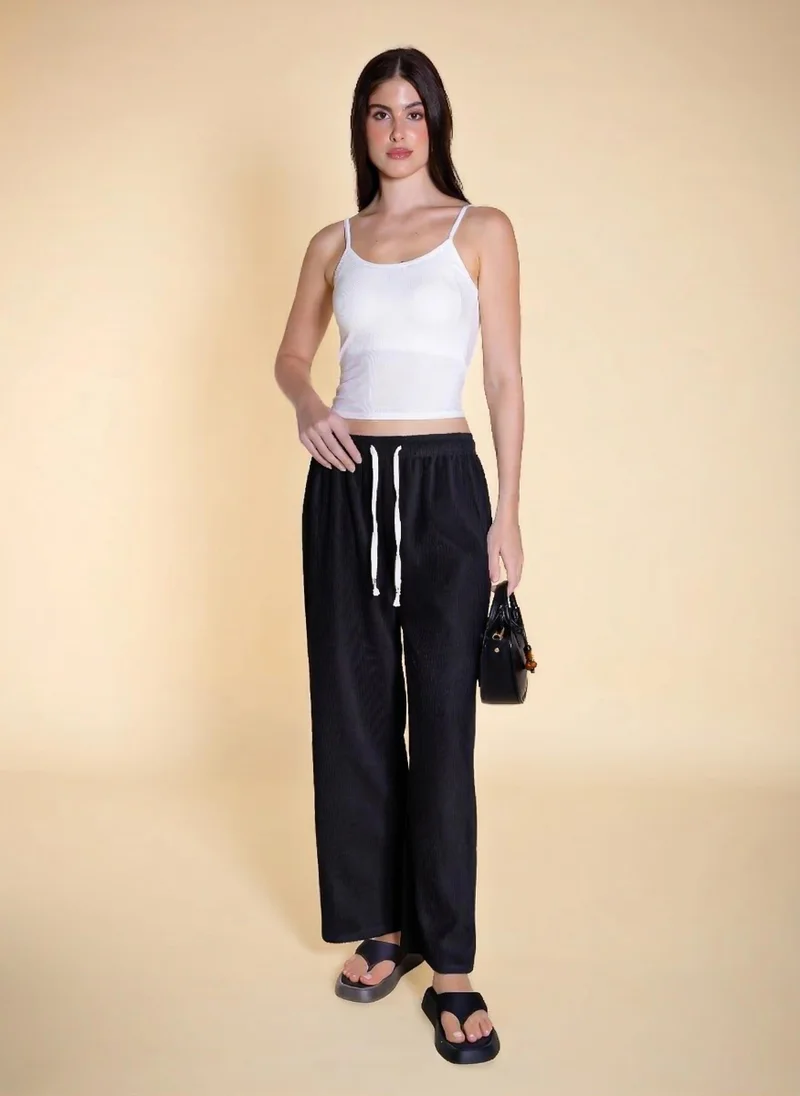شايبس CORDUROY STRAIGHT-LEG TROUSERS