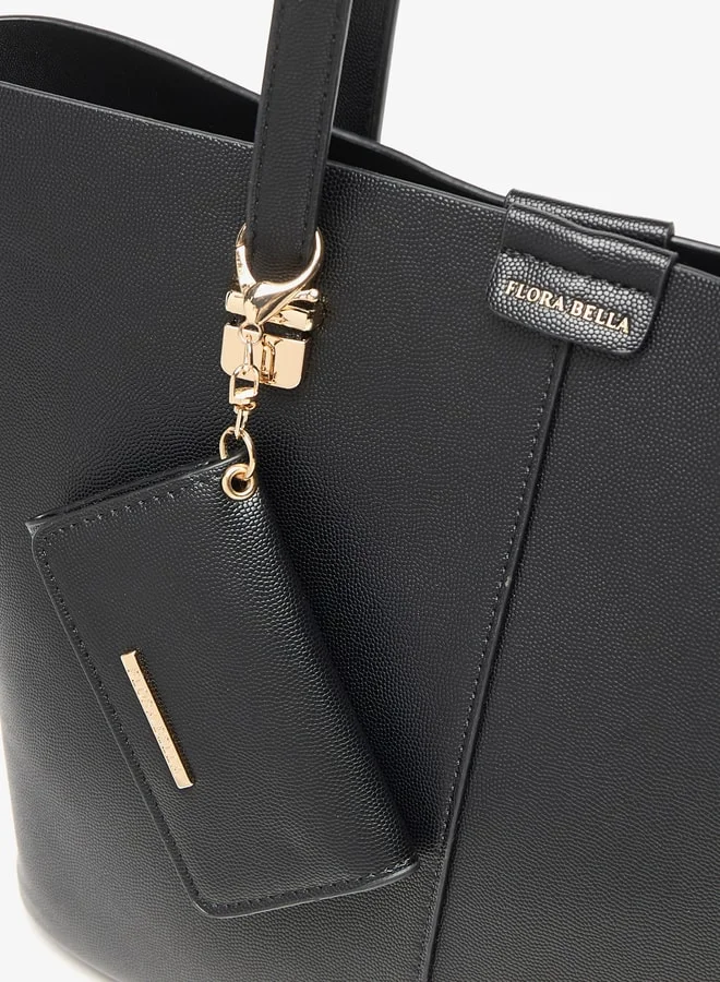 فلورا بيلا من شو إكسبرس Textured Tote Bag with Pouch