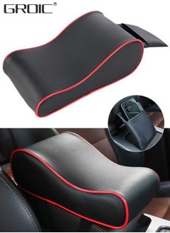 Car Armrest Cushion,Memory Foam Car Armrest Pad,Auto Center Console Armrest Pillow with Phone Holder Storage Bag,Car Center Console Cover,Arm Rest Protector,Car Interior