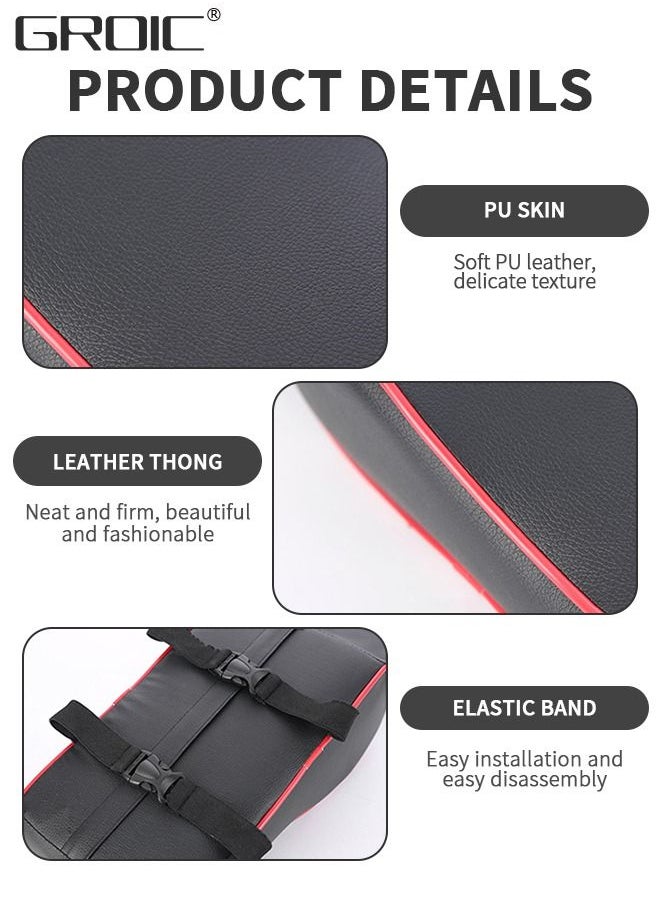GROIC - Car Armrest Cushion,Memory Foam Car Armrest Pad,Auto Center Console Armrest Pillow with Phone Holder Storage Bag,Car Center Console Cover,Arm Rest Protector,Car Interior - Image 1