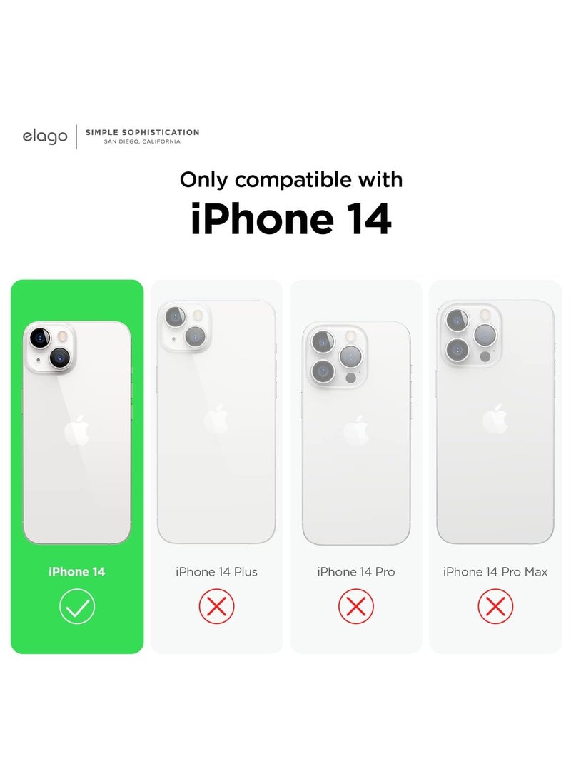 Elago Liquid Silicone Case Cover for iPhone 14 - Orange - Image 2