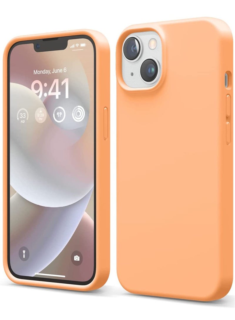 Elago Liquid Silicone Case Cover for iPhone 14 - Orange - Image 1