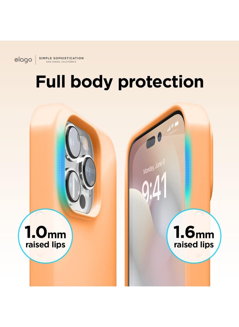 Elago Liquid Silicone Case Cover for iPhone 14 - Orange - Image 5