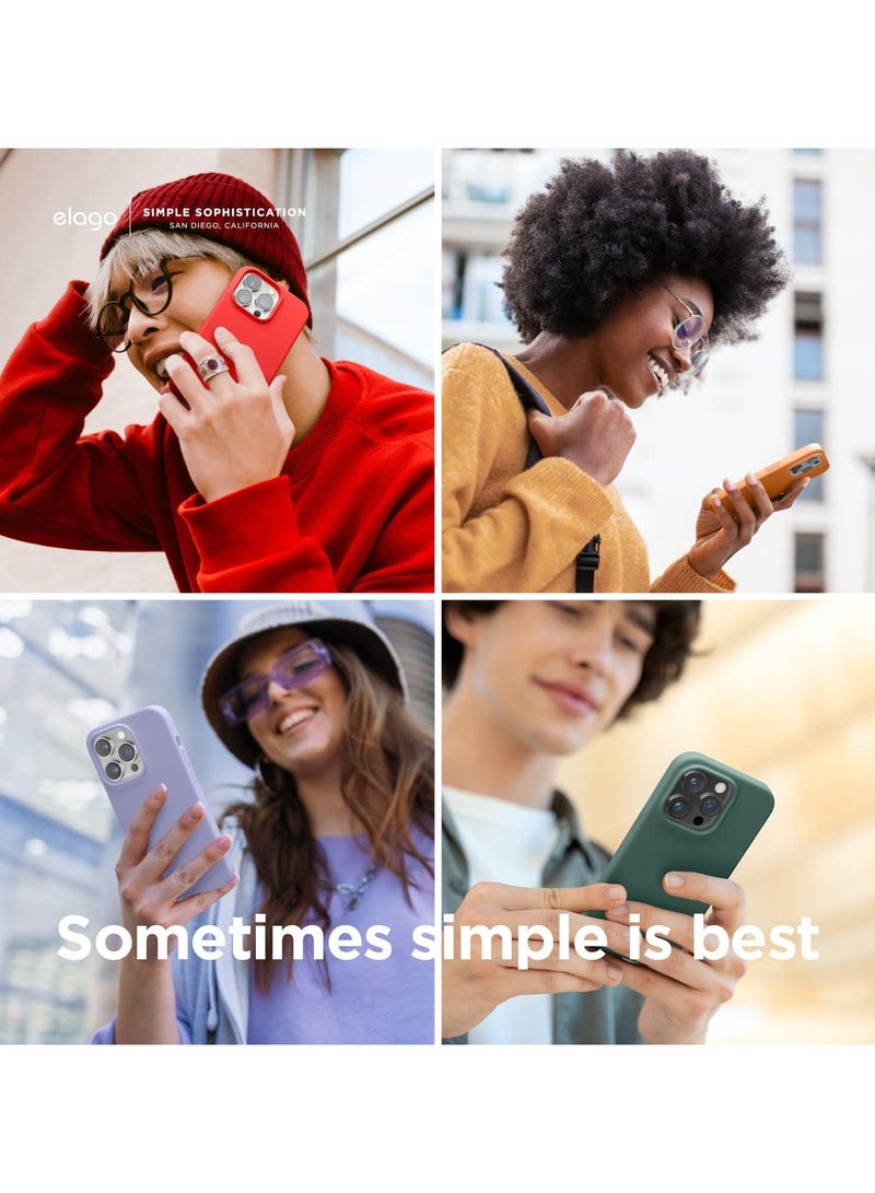 Elago Liquid Silicone Case Cover for iPhone 14 - Orange - Image 3