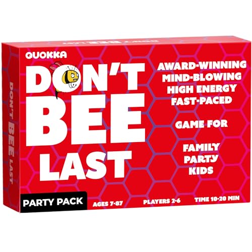 QUOKKA Board Games for Kids 812 Family Games for Kids and Adults Dont Bee Last Party Pack Card Game Ages 6 Fast Paced 26 Players Easy to Learn Perfect for Board Games for Family Night - Image 1