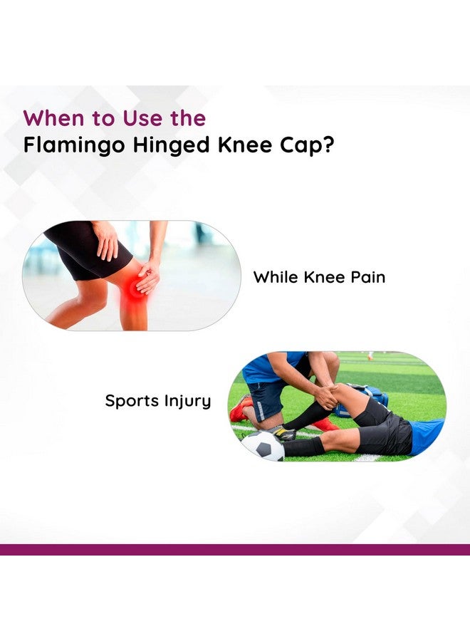غطاء الركبة المفصلي فلامنغو - مقاس XL - Image 3