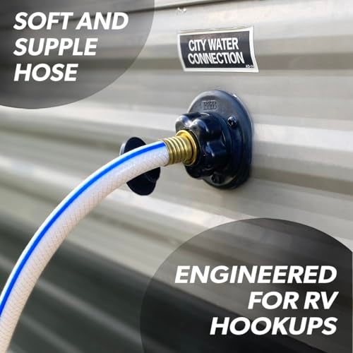 Valterra AquaFresh High Pressure Drinking Water Hose Water Hose Hookup for RV 12 x 50 White - Image 3