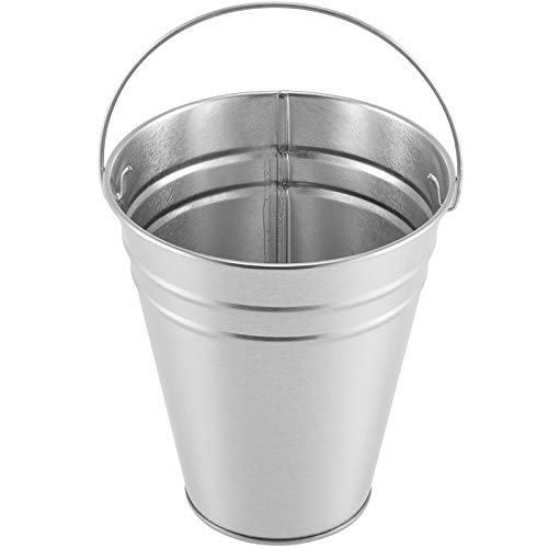 ZEONHAK 20 Pack 4.5 x 5 Inches Galvanized Metal Buckets with Handle, Multifunctional Metal Pails, Small Metal Bucket for Party, Plants, Wedding and Home Decorations, Vase, Candy, Silver - Image 3