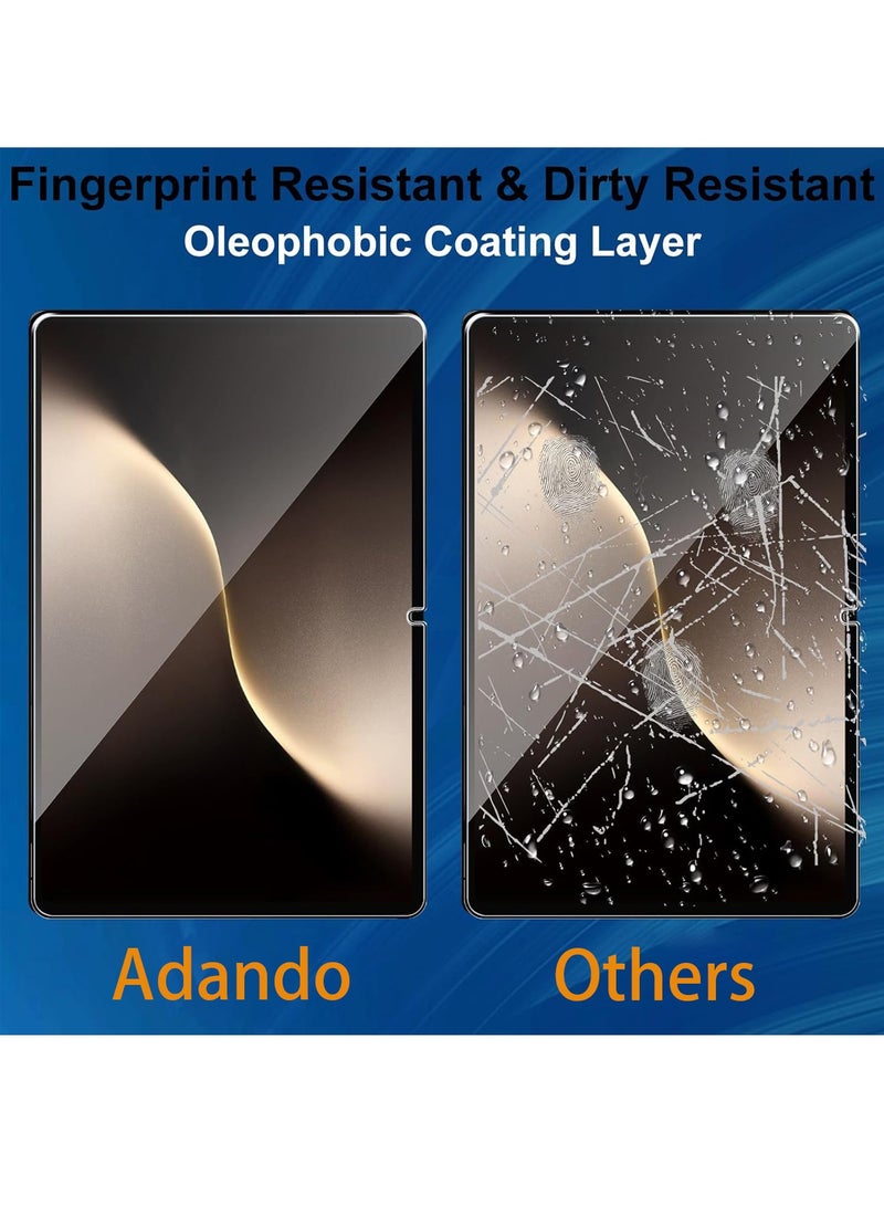 أداندو [عبوة من قطعتين] واقي شاشة لجهاز Honor MagicPad 3 مقاس 13.3 بوصة، مصنوع من زجاج مقسّى فائق الوضوح 9H، ومضاد للخدش، وخالٍ من الفقاعات. - Image 4