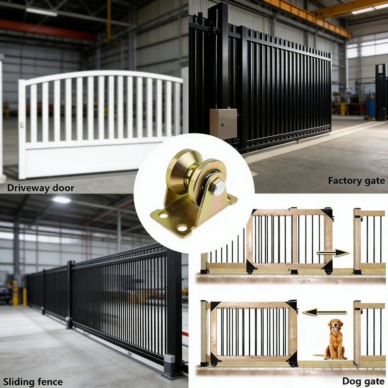 6 Pack V Groove 30mm Heavy Duty Gate Roller For Inverted V Track Sliding Doors - Image 3