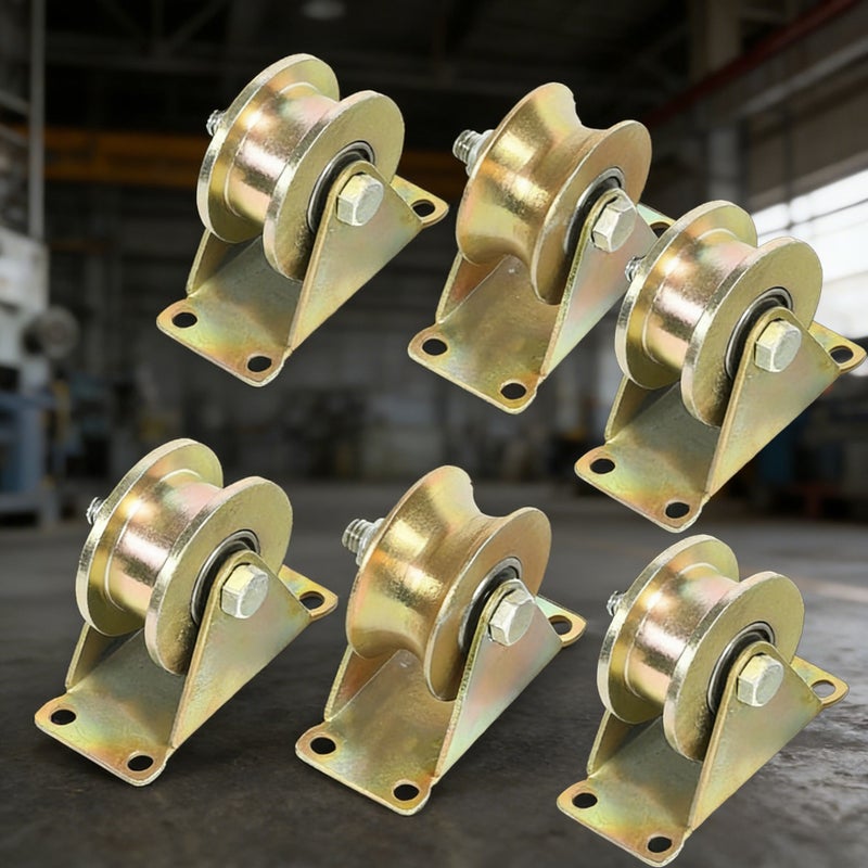 6 Pack V Groove 30mm Heavy Duty Gate Roller For Inverted V Track Sliding Doors - Image 2