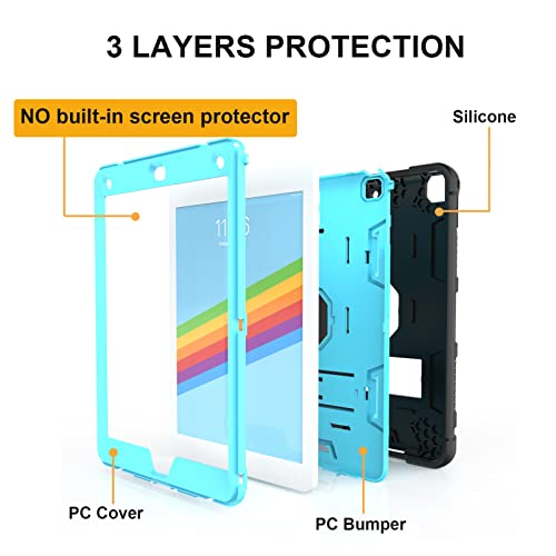 rantice iPad Mini 5 Case, iPad Mini 4 Case, Hybrid Three Layer Armor Shockproof Rugged Drop Protection Cover Case Built with Kickstand for iPad Mini 4/5 7.9 Inch - Image 3