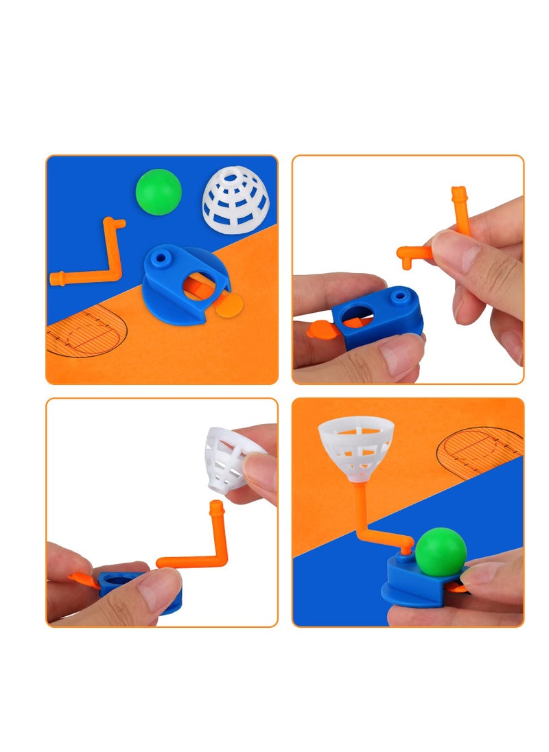 Excefore Finger Basketball Shooting Games, 30 Pcs Mini Basketball Games, Finger Basketball Shooting Table Game, Desktop Basketball Fidget Game, for Kids  Birthday, Party Decorations Supplies  - Image 5