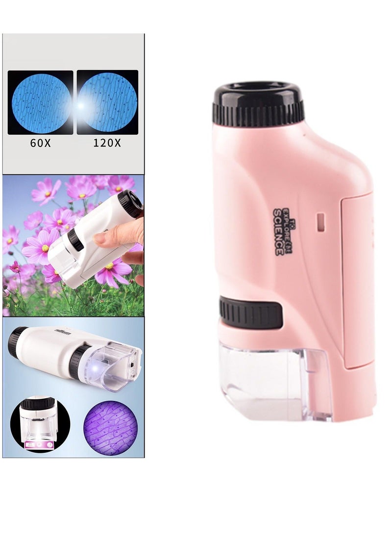 Generic - Mini Handheld Microscope for Kids Natural Exploration Beginners Plants - Image 1