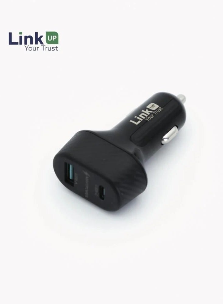 لينك اب LinkUP TurboCharge - شاحن سيارة فائق السرعة 48 واط - Image 1