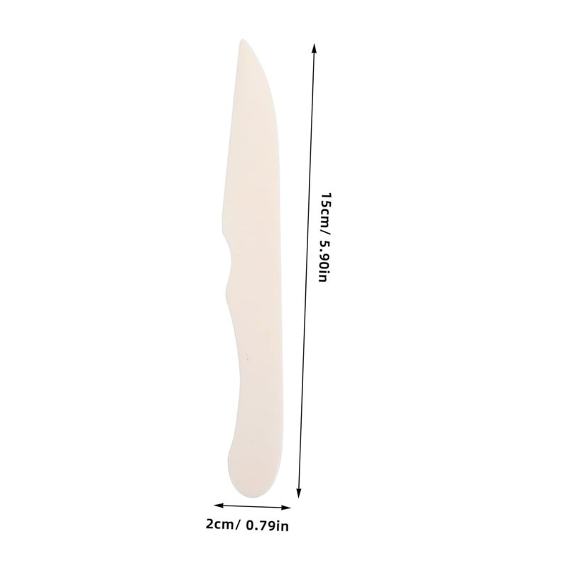 Ox Bone Folder Tool for Paper Crafting Scoring Folding and Burnishing Tool for Scrapbooking and Bookbinding Sturdy Leather - Image 2