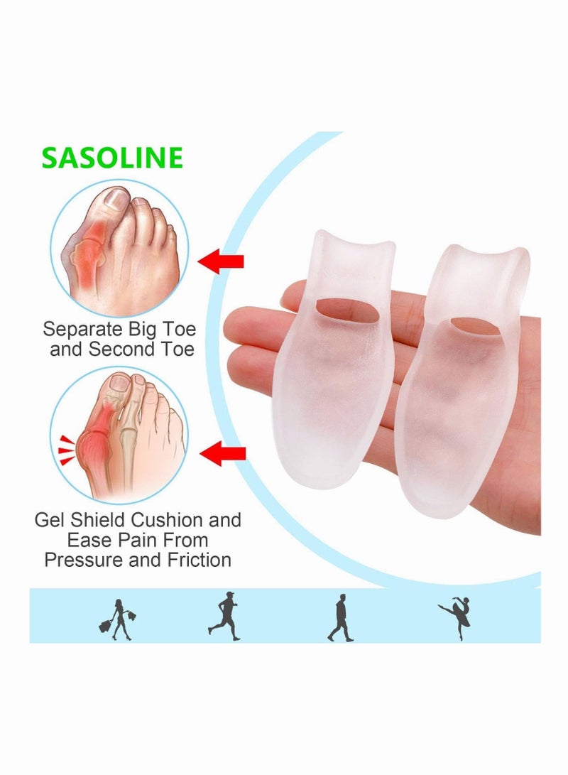 2 Pairs of Bunion Corrector Toe Separator Toe Corrector for Big Toe Correction and Bunion Pain Relief - Image 2