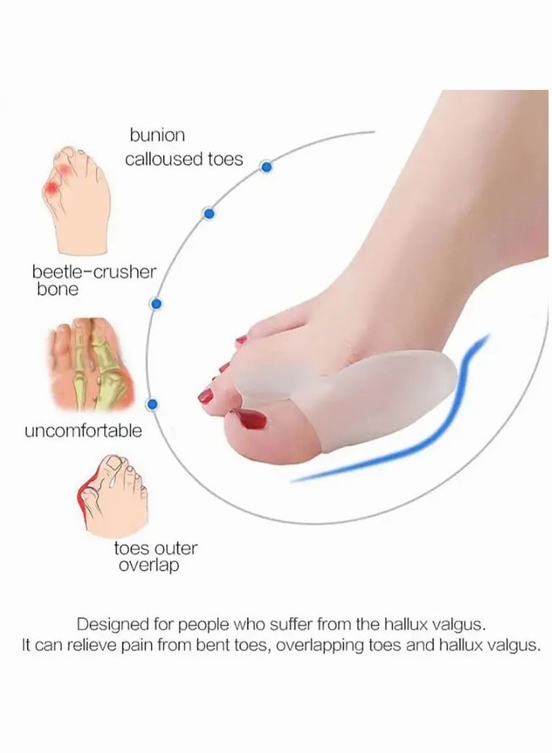 2 Pairs of Bunion Corrector Toe Separator Toe Corrector for Big Toe Correction and Bunion Pain Relief - Image 5