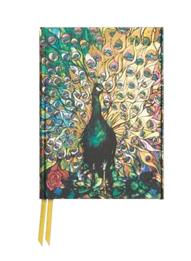 NIBEMINENT Tiffany Displaying Peacock (Foiled Pocket Journal) Notepad