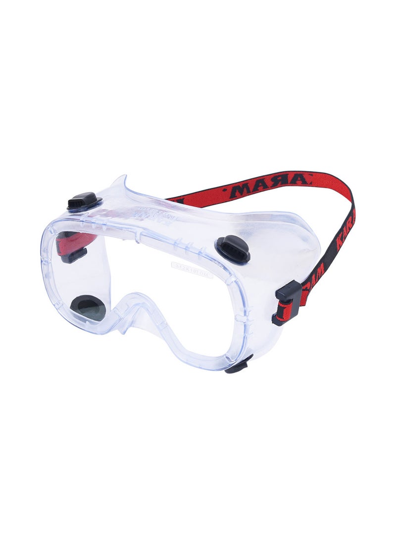 Karam Karam ES 009 CLEAR Chemical Environment User's Choice Goggles Clear/White