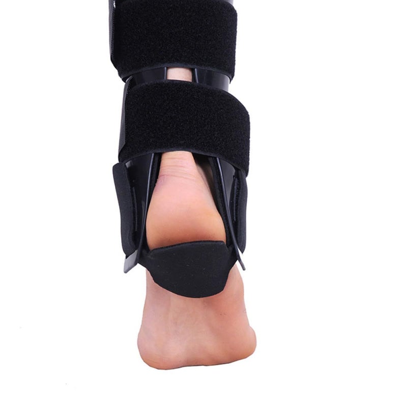 Ankle Fixed Brace for Sprained Foot Support Splint Black 1pc Rehab - Image 3