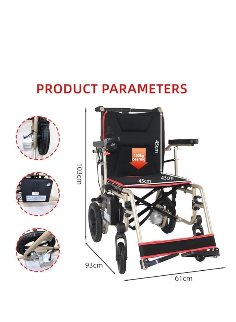 Cool Baby Pink Electric Chair for The Elderly Long Endurance Folding Portable Electric Four-Wheel Scooter - Image 5