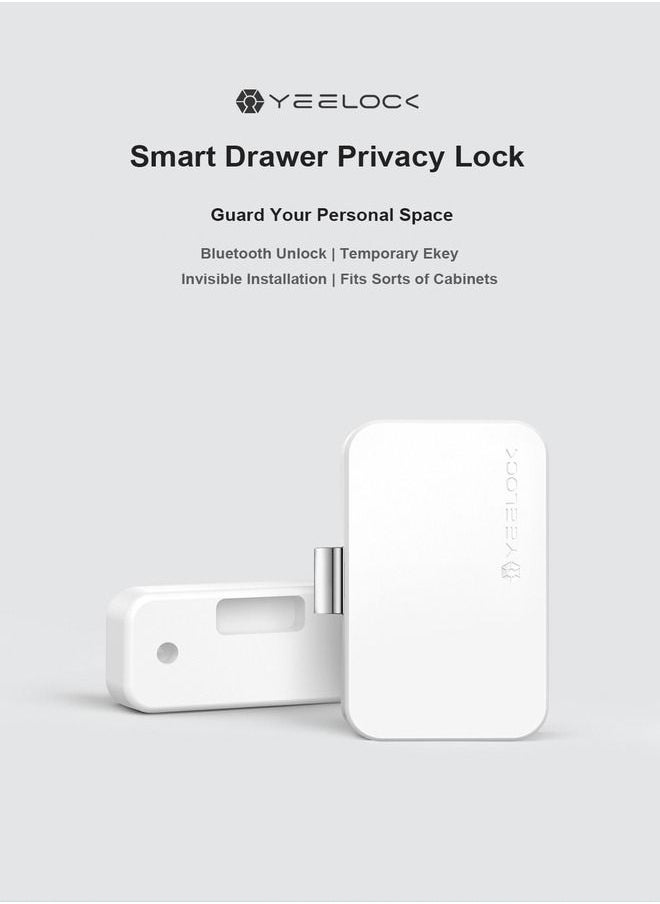 Xiaomi - Xiaomi YEELOCK Intelligent Smart Drawer & Cabinet Lock Bluetooth APP Unlock Anti-Theft Secret Child Safety Lock Keyless File safe security Locks, Youpin - Image 1