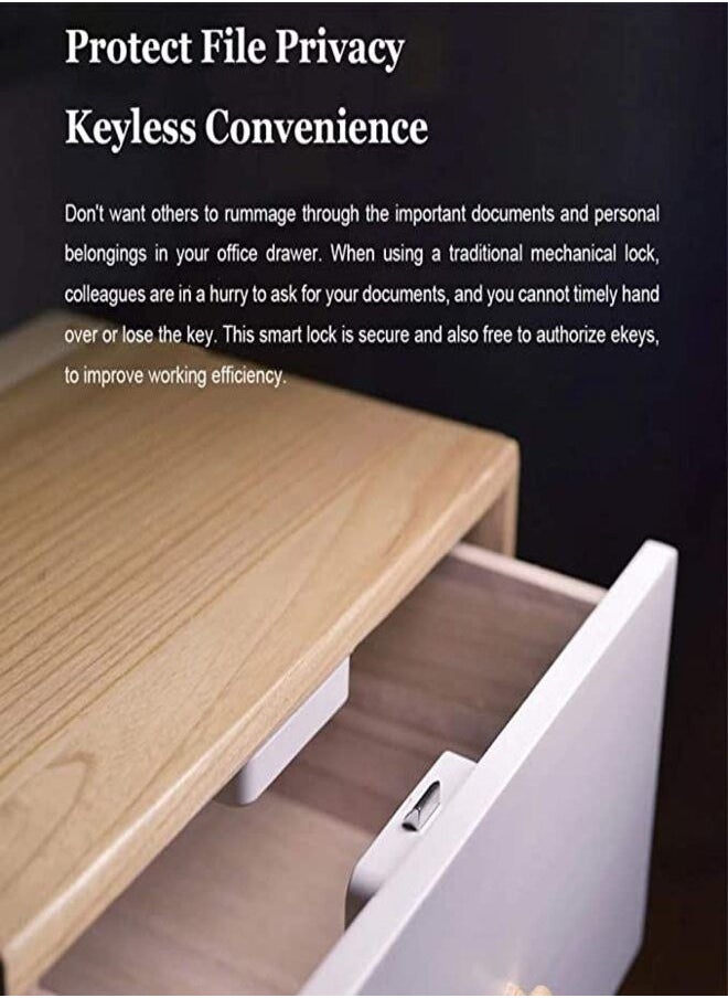 Xiaomi - Xiaomi YEELOCK Intelligent Smart Drawer & Cabinet Lock Bluetooth APP Unlock Anti-Theft Secret Child Safety Lock Keyless File safe security Locks, Youpin - Image 1