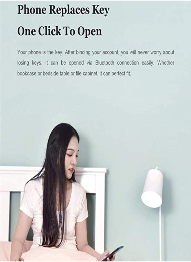 Xiaomi - Xiaomi YEELOCK Intelligent Smart Drawer & Cabinet Lock Bluetooth APP Unlock Anti-Theft Secret Child Safety Lock Keyless File safe security Locks, Youpin - Image 1