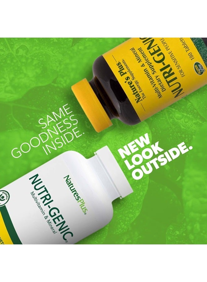 Natures Plus Nutri-Genic Multivitamin - 180 Vegetarian Tablets - Hypo-Allergenic Natural Multivitamin & Mineral Supplement for Sensitive People - Allergen-Free, Gluten-Free - 90 Servings - Image 2