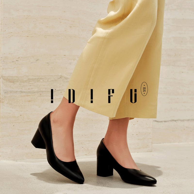 IDIFU Black Pumps Women Closed Toe Low Chunky Block Heels Dress Shoes for Women Office Work Business Wedding Prom Shoes Trendy Comfortable Pointed Toe Short Thick Heels Pumps (Black Pu, 8) - Image 4