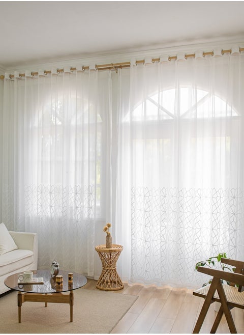1 Piece Sheer Curtain for Room Decoration Window Curtain Net