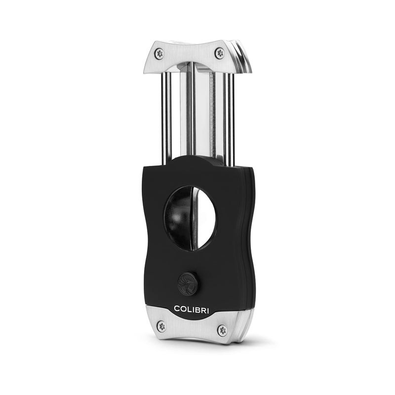 Colibri Premium V-Cut Cigar Cutter - Ergonomic Stainless Steel Spring-Loaded Blade, Ideal for up to 60+ Ring Gauge - Gift for Cigar Enthusiasts (Brushed Chrome) - Image 2