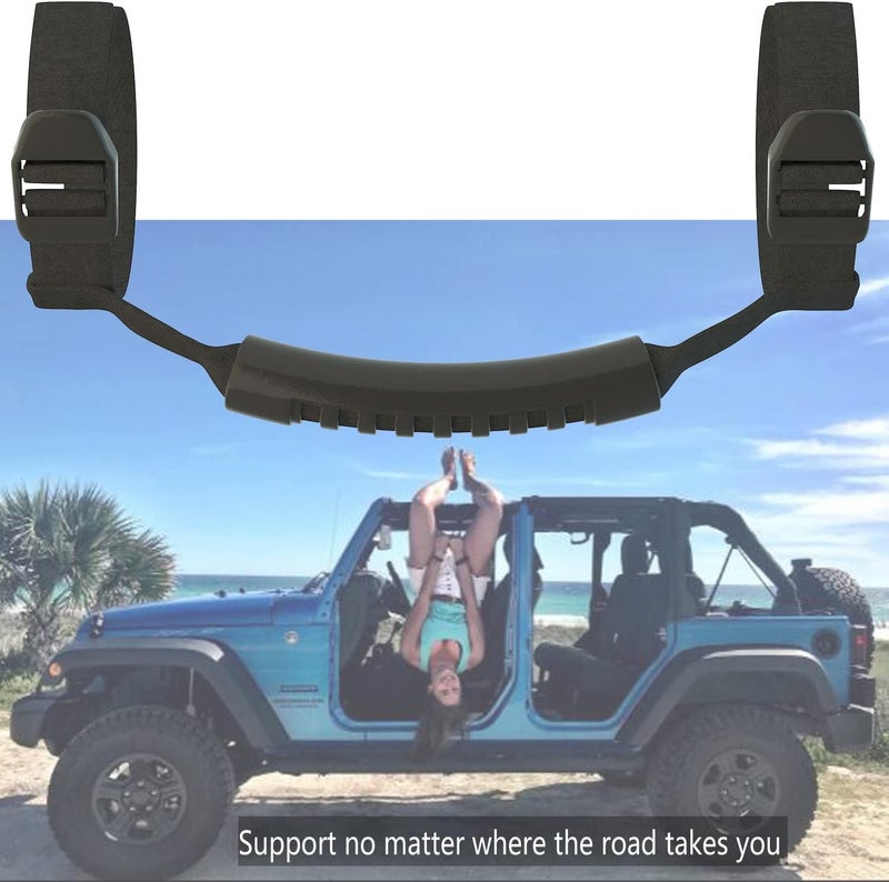 ELONN Universal Roll Bar Grip Handle for Jeep Wrangler - 4 Pack - Image 4