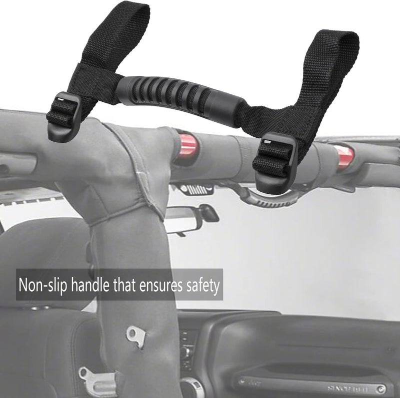 ELONN Universal Roll Bar Grip Handle for Jeep Wrangler - 4 Pack - Image 5
