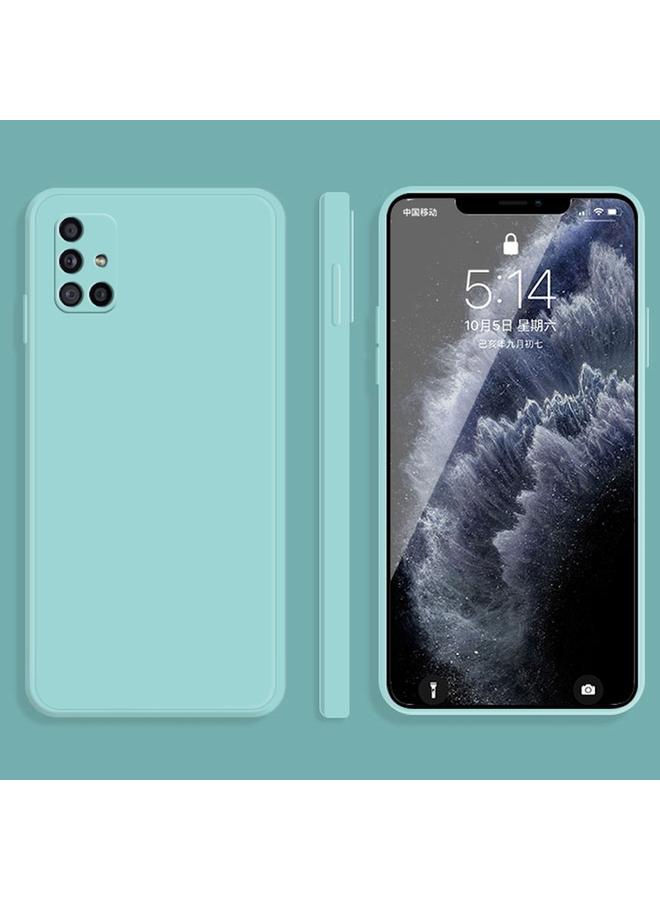 اس-توب جراب لهاتف Samsung Galaxy A31 بلون سادة من السيليكون السائل المقلد بحافة مستقيمة وغطاء حماية كامل مقاوم للسقوط - Image 1