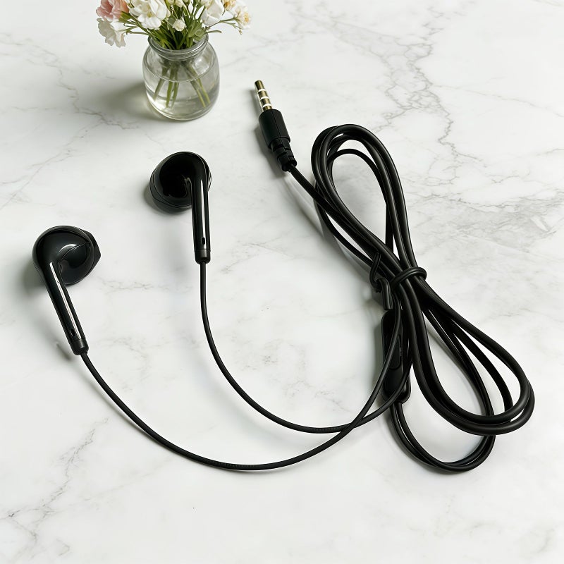 2 Pack Pink And White In Ear Wired Headphones with Microphone for Phones Computers - Image 5