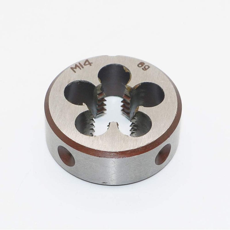 LingGan HSS 14mm X 2 Metric Right Hand Round Die, Machine Thread Die M14 X 2mm Pitch for Mold Machining, Alloy Steel, It Can Process Steel, Cast Iron, Copper And Aluminum. - Image 2