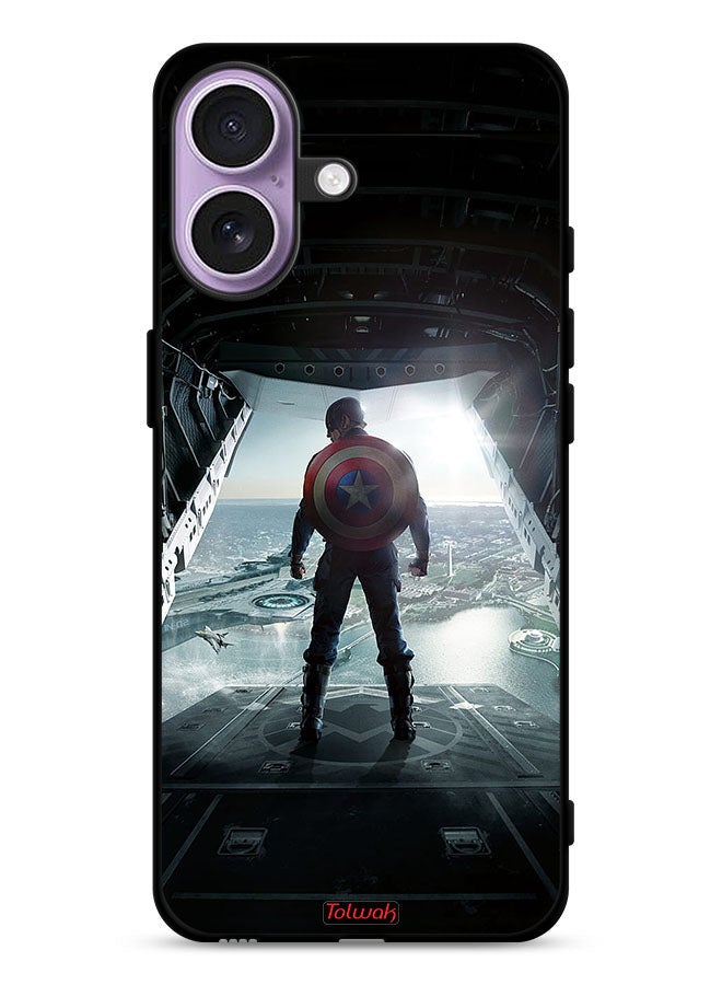 Tolwak Apple iPhone 17 Protective Case Cover Portrait Display Captain America - Image 1