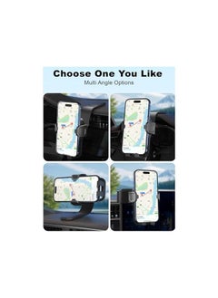 PROMASS promass Car Phone Holder, Universal Car Mount Dashboard & Windshield Suction Cup Phone Holder, Car Phone Mount, and Bendable Memory Titanium Alloy, for iPhone & Android Smartphone  - Image 2