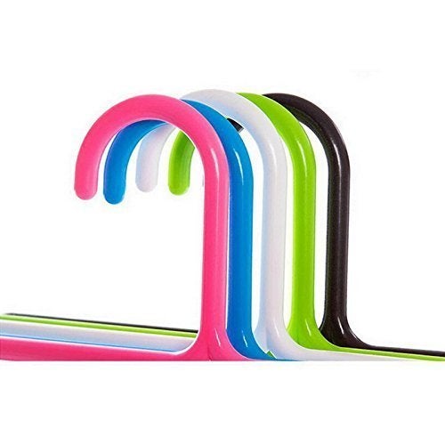 Inditradition 5 Layer Pant Cloth Hanger, Wardrobe Hanger | Space Saving Multi-Layer Design, Assorted Colour, Plastic (Pack of 8) - Image 5
