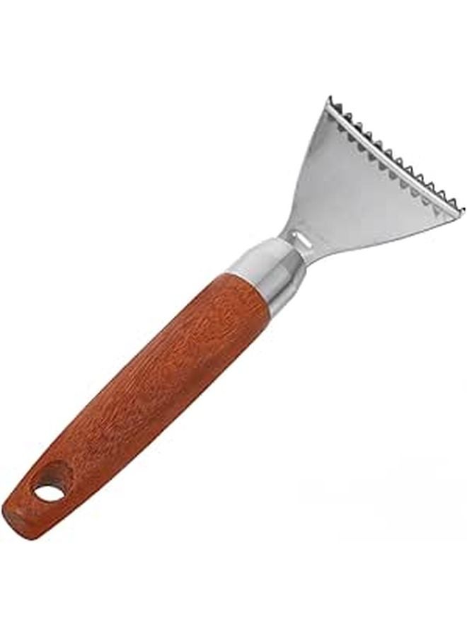 Stainless Steel Fish Scaler Tool Portable Seafood Oyster Shucker Scales Remover - Image 1